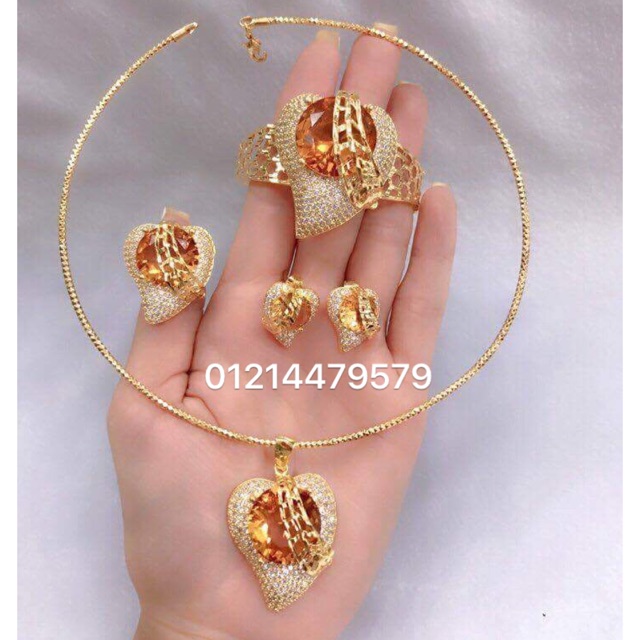Bộ trang sức xi mạ vàng 18k cao cấp X47