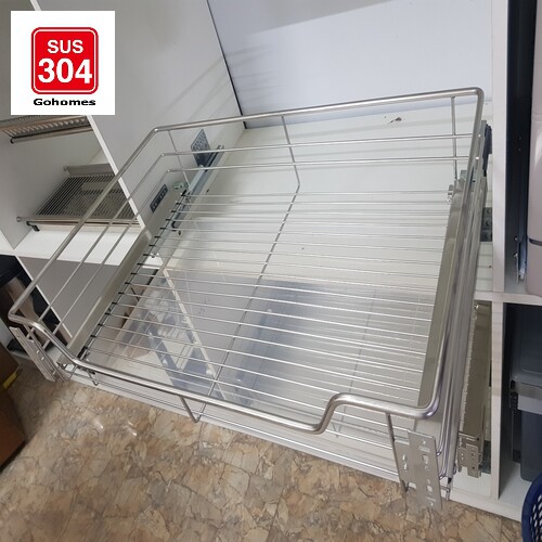 Giá để xoong nồi tủ bếp cao cấp inox 304 chính hãng - BẢO HÀNH 10 Năm