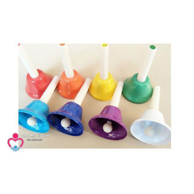 8 Chuông lắc cảm thụ âm thanh chuẩn giáo cụ Montessori cho bé