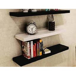 Kệ treo tường 3 thanh ngang bằng nhau 60*15cm