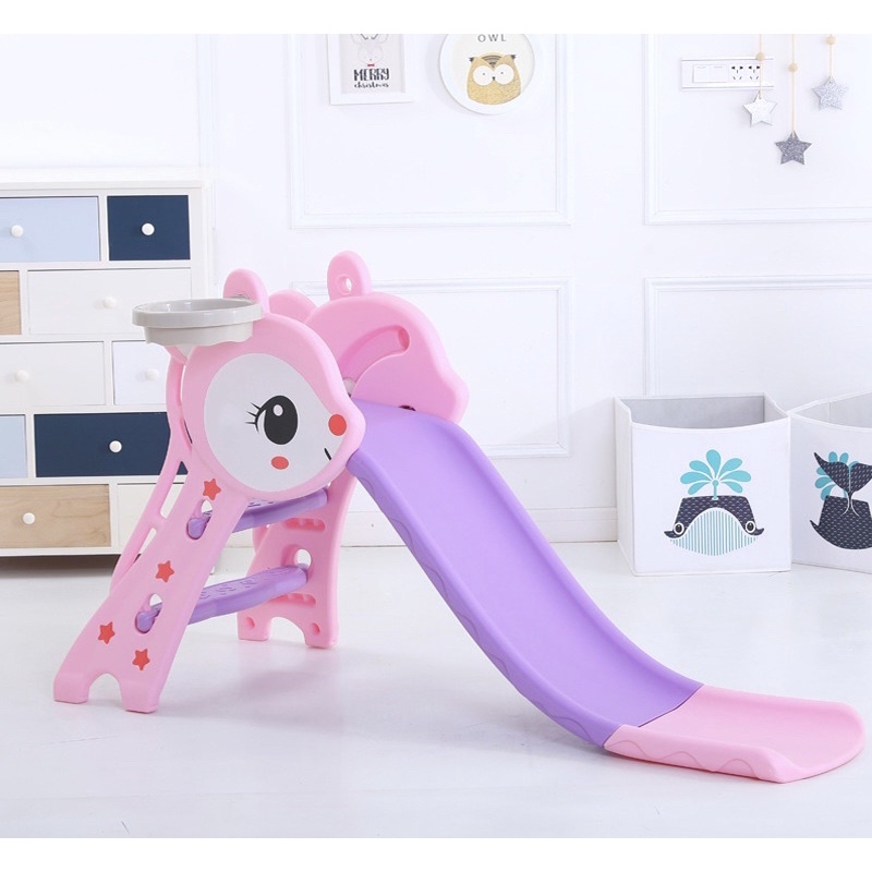 Cầu trượt cho bé, đồ chơi vận động, mẫu Hồ Ly cao 81cm