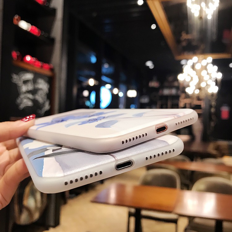 Ốp iPhone - ốp lưng iPhone in hình cô gái và hoa châu âu cực đẹp và dễ thương 6 6s 7 8 plus x xr xsmax 11 pro max a164