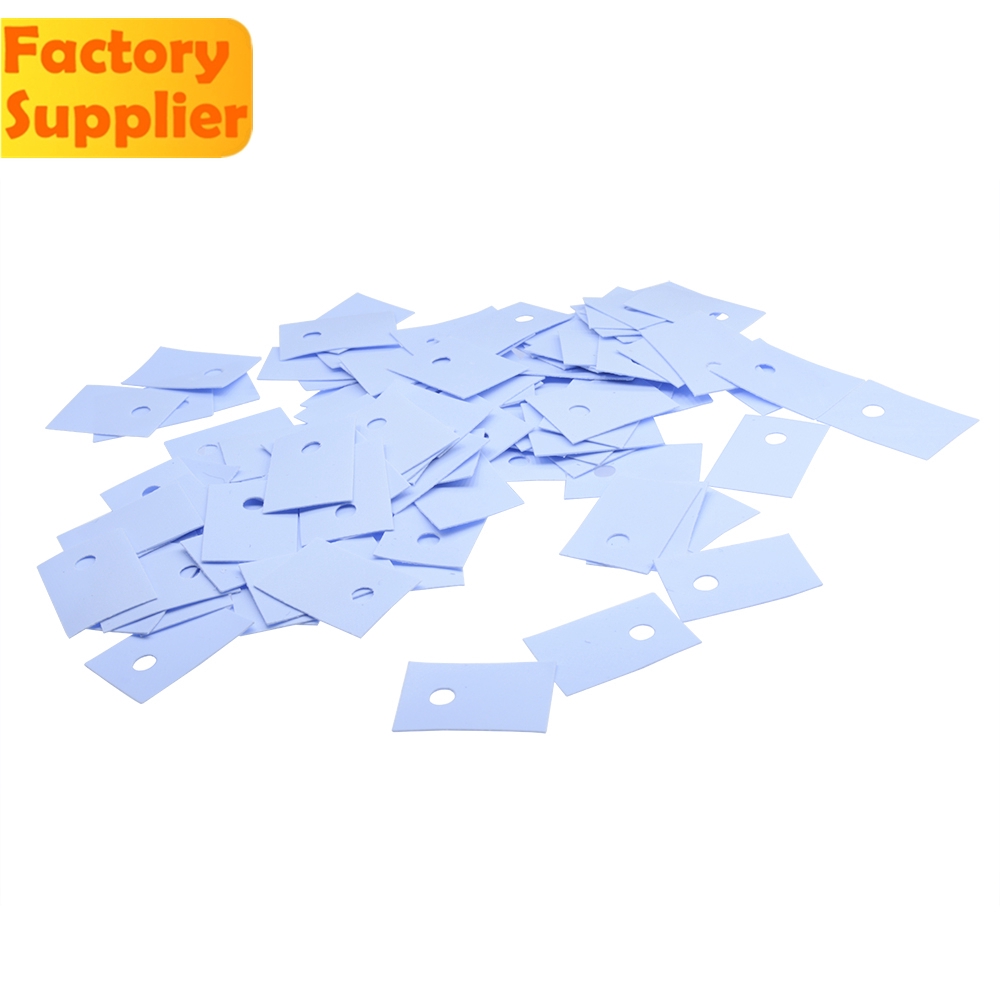 Bộ 100 tấm cách nhiệt pcbfun TO-220 bằng silicone cho CPU GPU của máy tính xách tay
