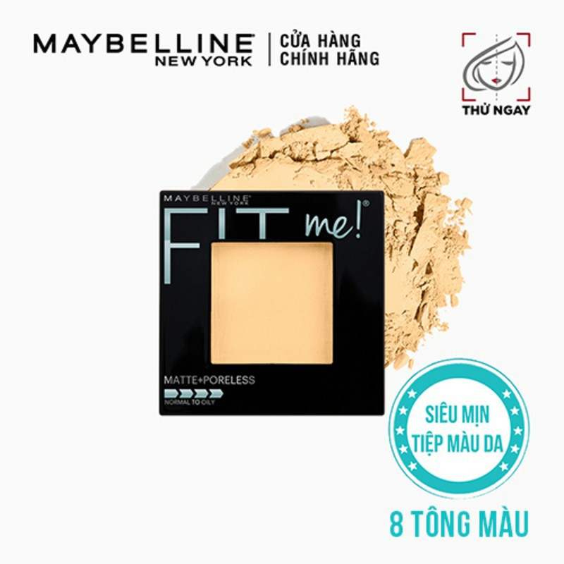 Phấn Phủ Mịn Nhẹ Kiềm Dầu Fit Me Matte Poreless Powder Maybelline New York 8.5g