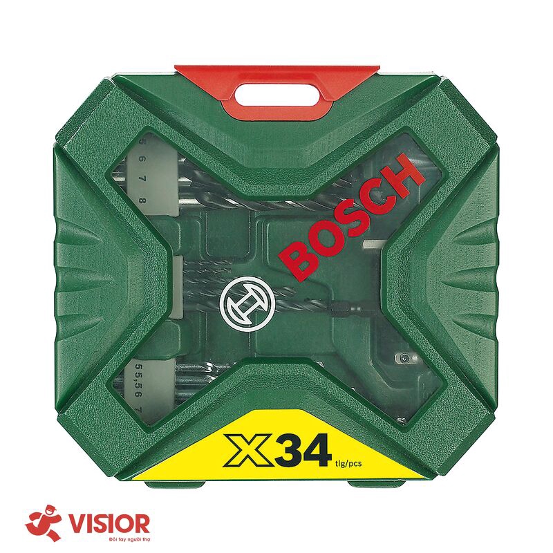 BỘ MŨI KHOAN BOSCH 34 MÓN 2607010608