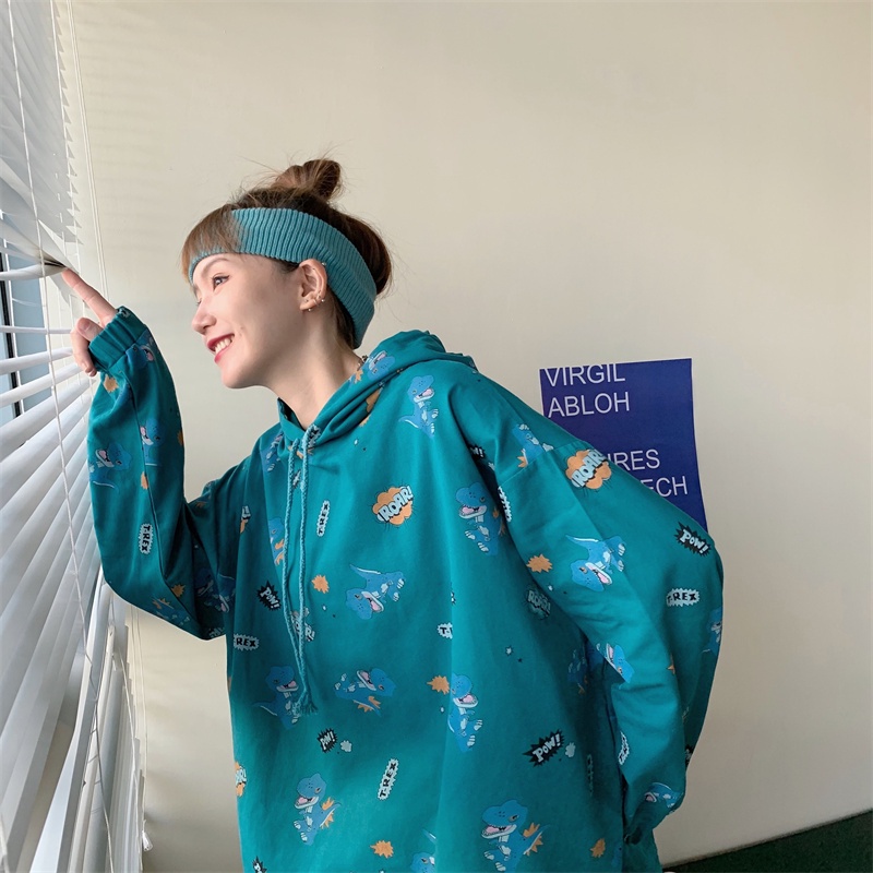 【ZHELIHANGFEI】Áo Hoodie Tay Dài Theo Phong Cách Preppy