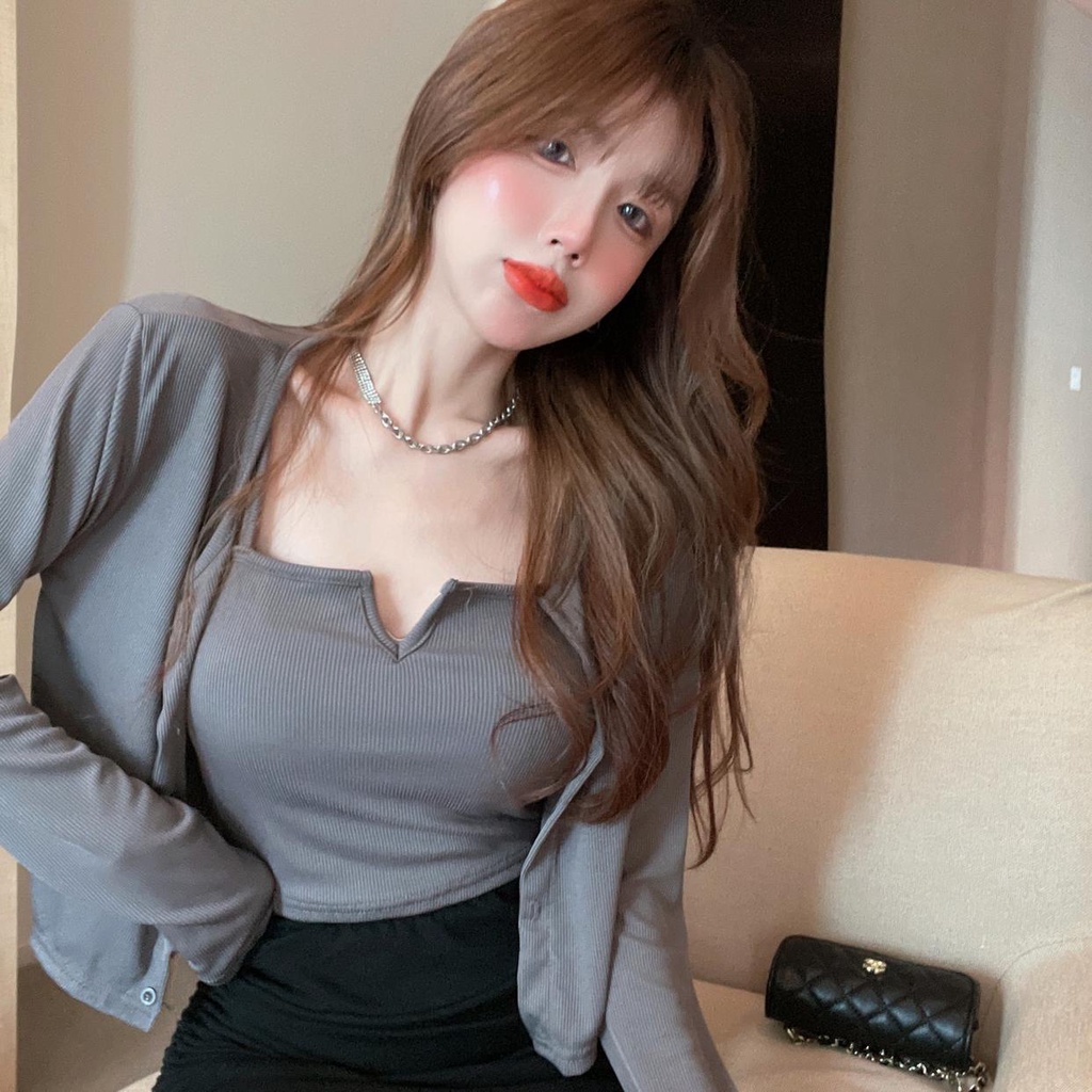 [Chất Đẹp Mùa Hè] Áo 2 dây cotton FREESIZE croptop có đệm nâng ngực gân tăm dáng ôm thoáng mát Missie MS01