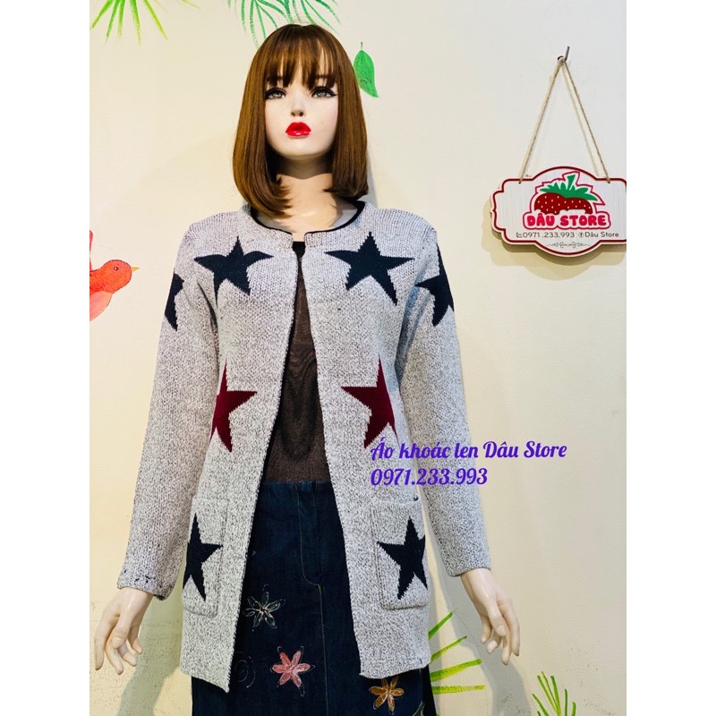 Áo khoác cardigan nữ- Áo khoác len sợi form dài siêu hot