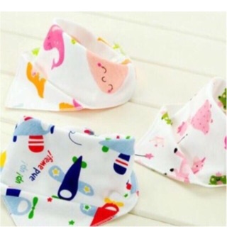 Khăn yếm tam giác cotton có cúc bấm cho bé yêu hàng cao cấp