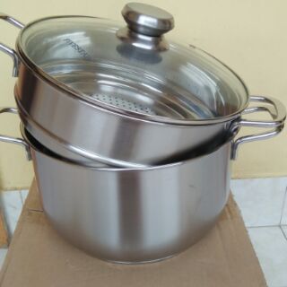 Bộ nồi xửng hấp 3 đáy 24cm