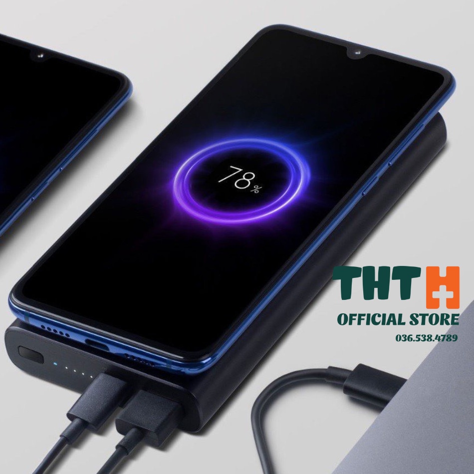 Pin Sạc Dự Phòng Không Dây Xiaomi 10000mAh - Sạc Dự Phòng Tích Hợp Sạc Không Dây Cầm tay BH 6 tháng