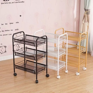 Xe Đẩy SPa 3 tầng Spa khung sắt ,kệ sắt