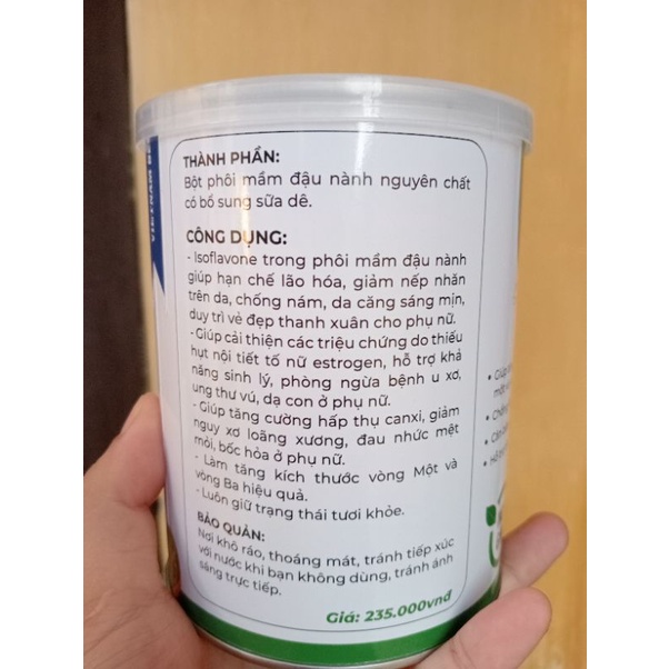 Mầm đậu nành HoGi 400g bổ sung sữa dê giúp tăng size vòng 1,3