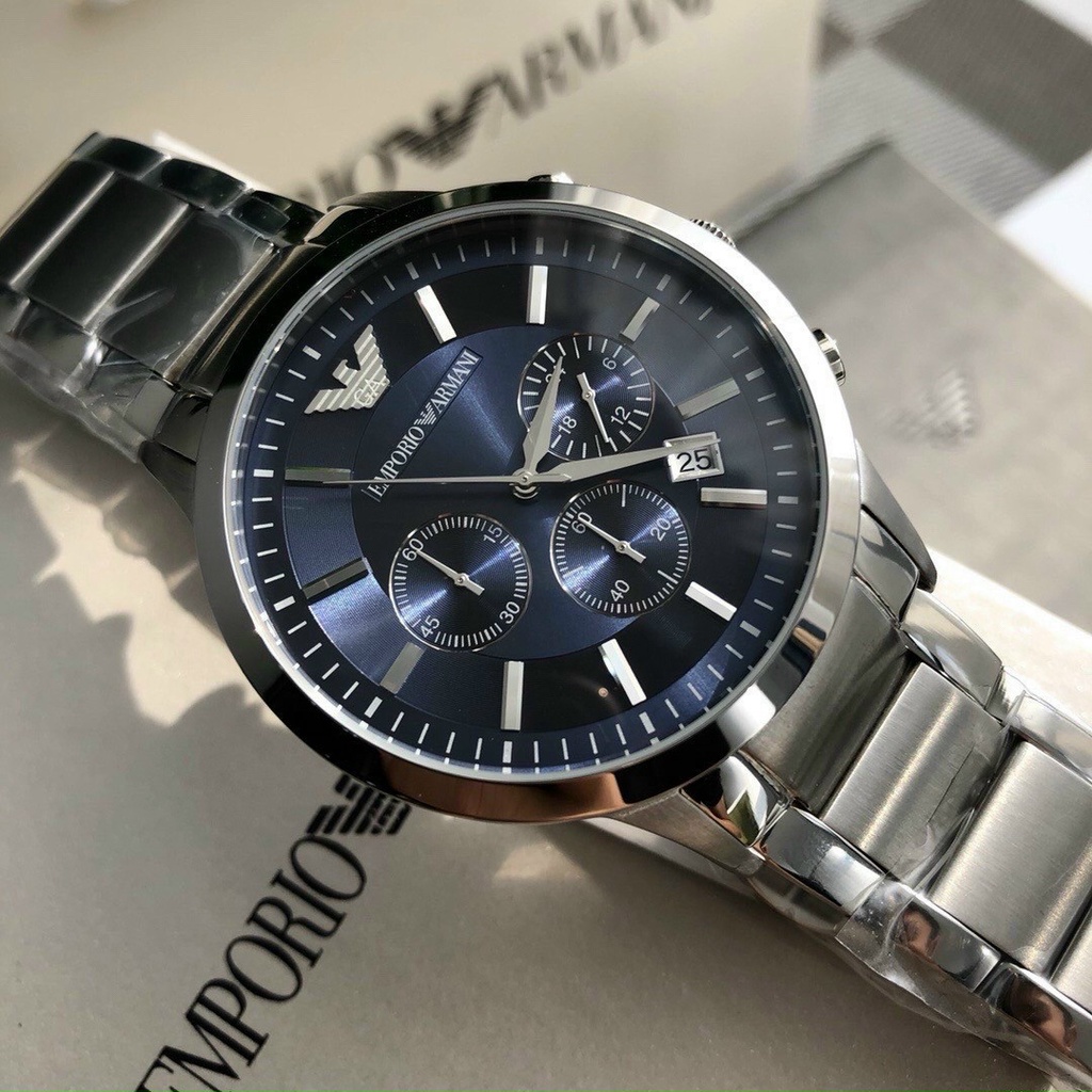 Đồng hồ nam Emporio Armani dây kim loại cao cấp 6 kim