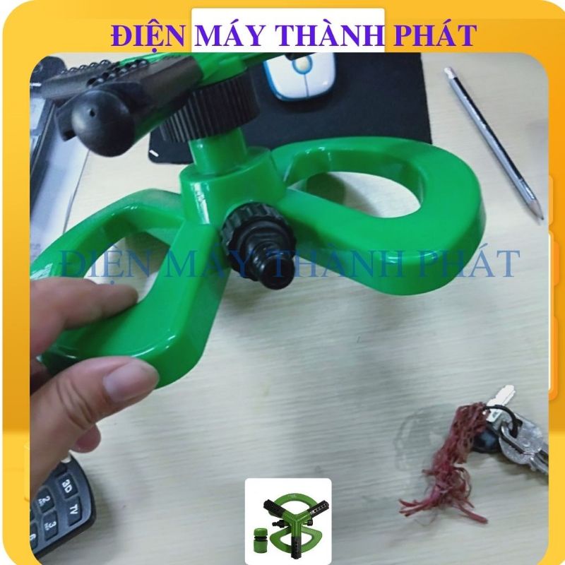 Vòi xịt tự động đa năng phun nước tưới cây rau hoa quay 360 độ