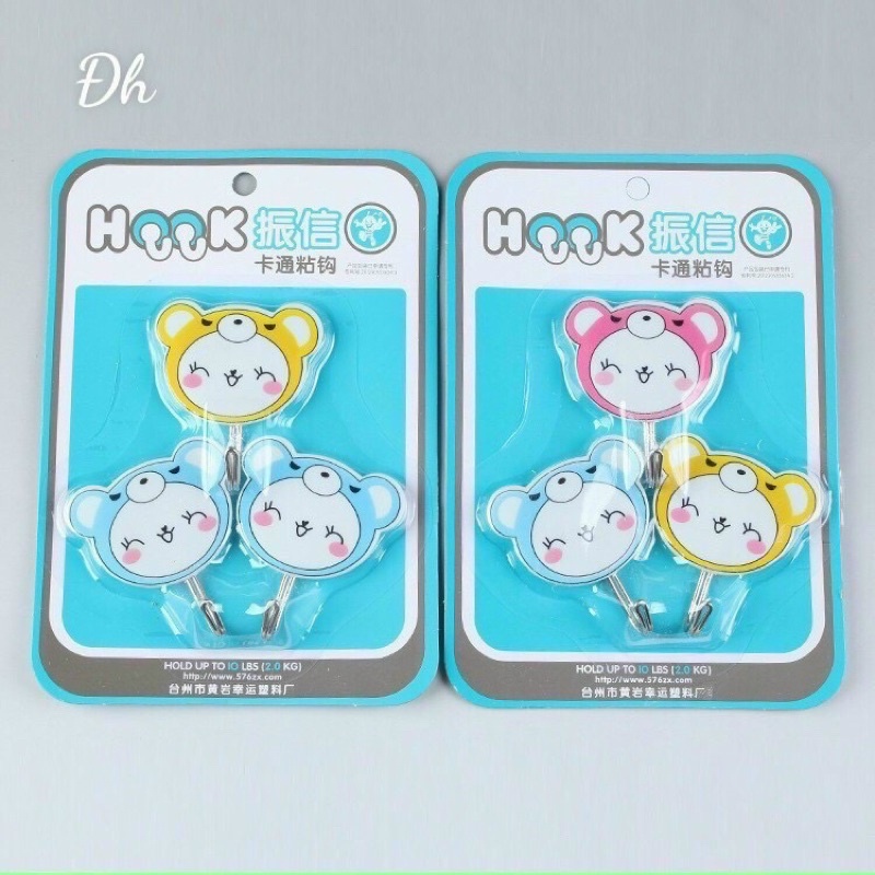 Set 3 móc dính cute siêu chắc