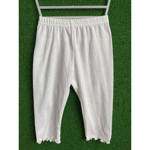 Quần lửng cotton organic xuất Hàn cho bé gái 3m-5y