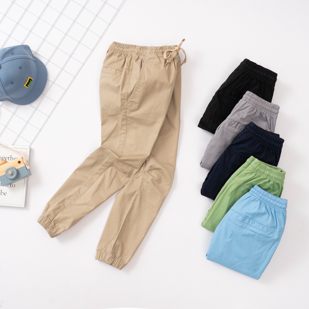 Quần Jogger Khaki Co Dãn cho Bé