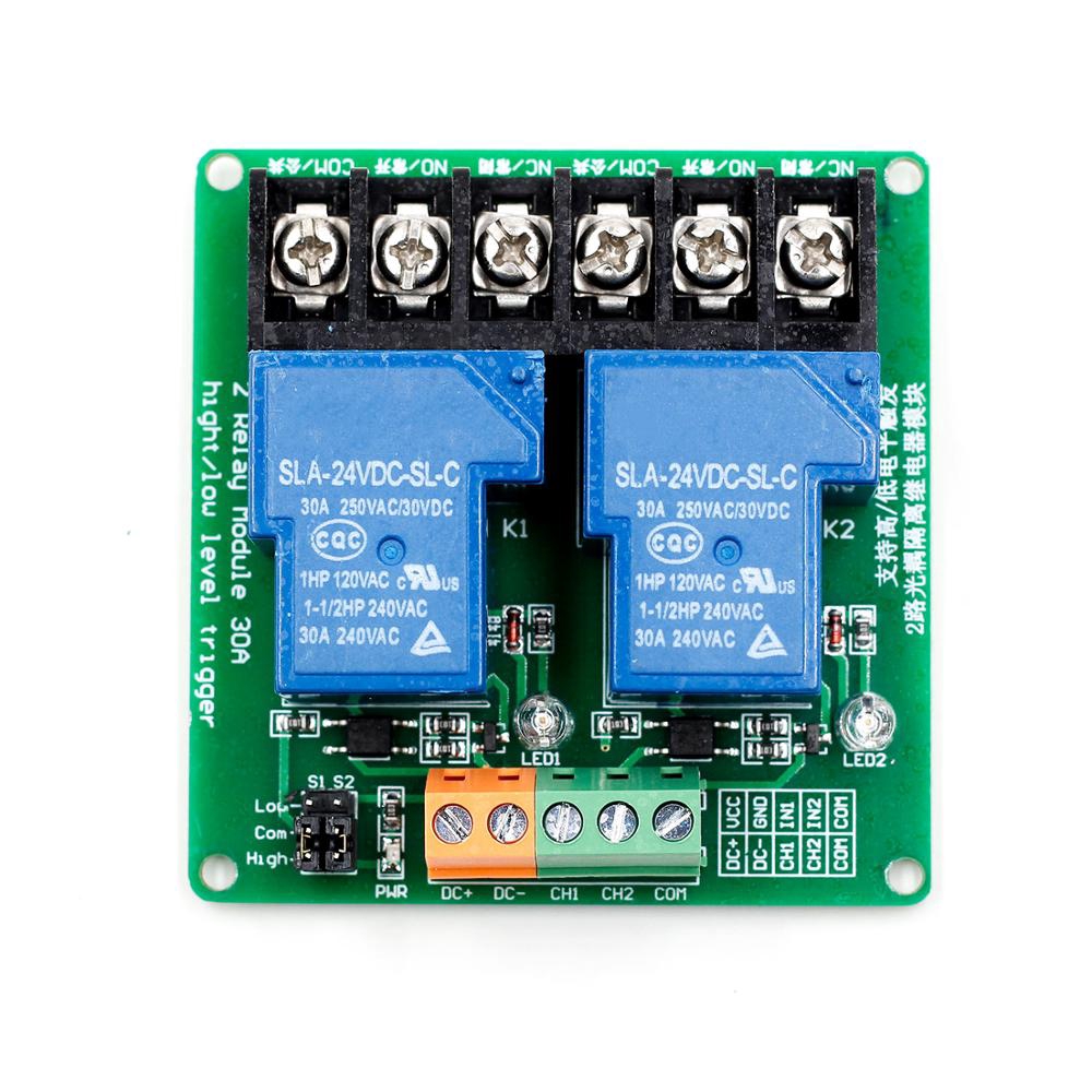 2-way 30A high and low level trigger relay module 5V smart home automation control | BigBuy360 - bigbuy360.vn