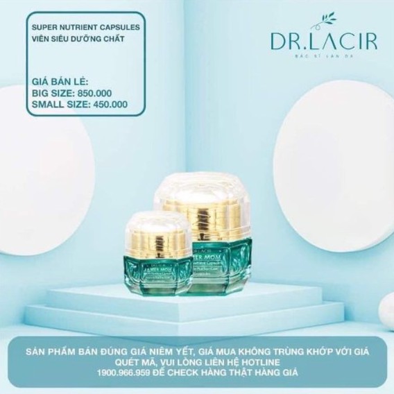 Viên siêu dưỡng chất phục hồi da Dr.Lacir - căng bóng, phục hồi da