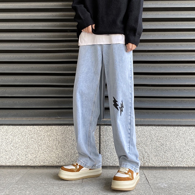 Quần jeans Nam Phong Cách Đường Phố Âu Mỹ Cá Tính