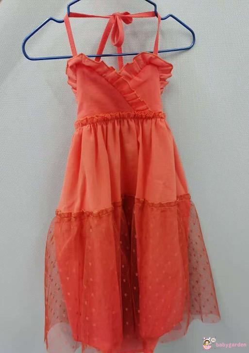 Đầm cổ chữ V phong cách boho xinh xắn cho bé gái