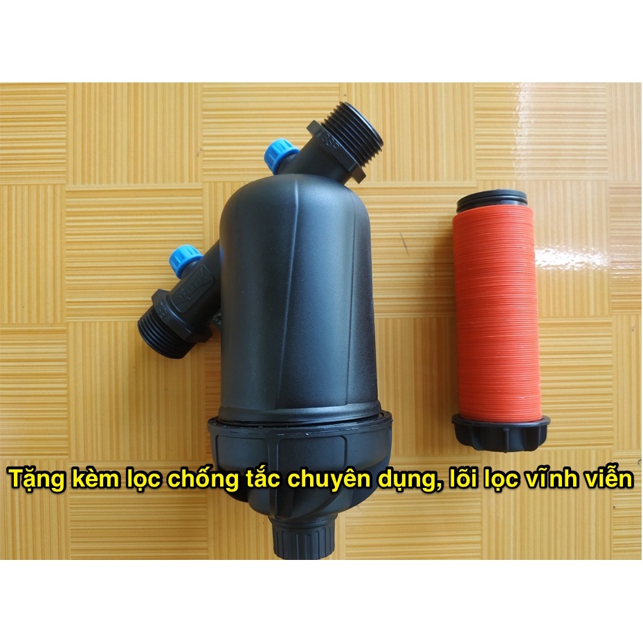 Bơm phun sương công suất cao tưới lan cây cảnh vườn ra khỏe chạy được 50 hoặc 60 béc phun tặng kèm lọc - MHL