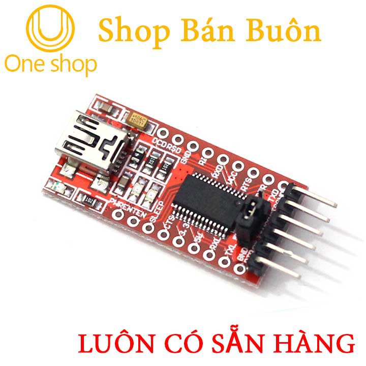 Module USB TO COM FT232 RL 3V3 - 5V - Loại Đỏ