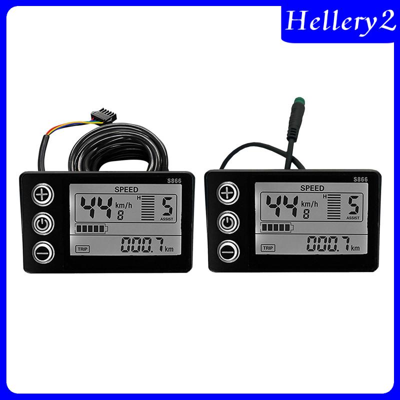 Màn Hình LCD S866 ABS Chuyên Dụng Cho Xe Đạp Điện / Scooter Điện Hellery2