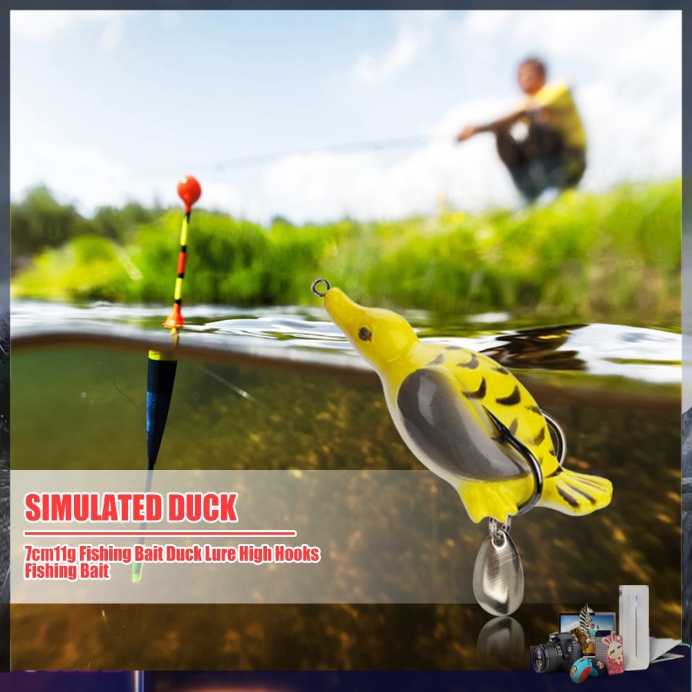 Mồi câu cá giả hình con vịt sinh động 7cm 11g