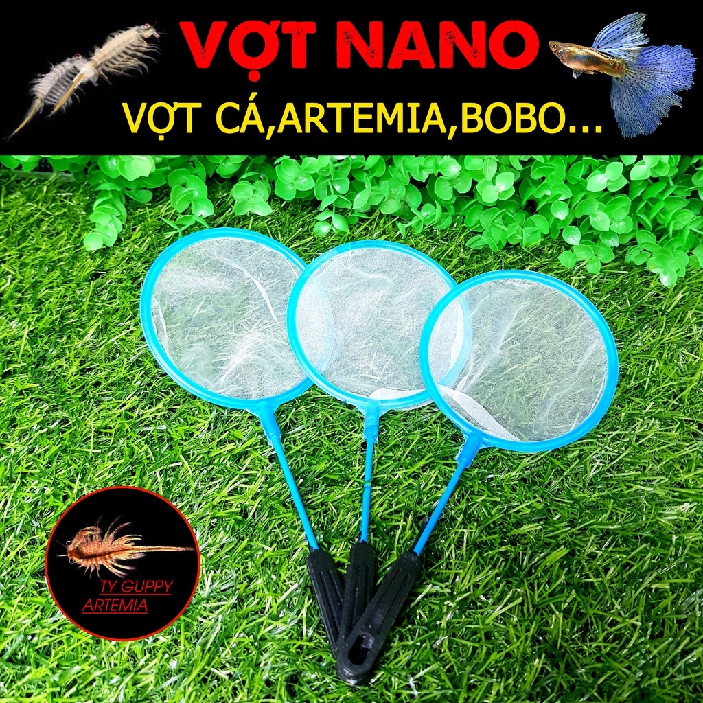 VỢT CÁ - VỢT ARTEMIA CAO CẤP LƯỚI NANO SIÊU NHỎ,Mịn