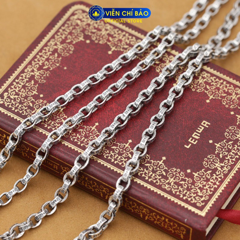 Dây chuyền bạc nam họa tiết chất liệu bạc Thái 925 khỏe khoắn nam tính thương hiệu Viễn Chí Bảo D100036