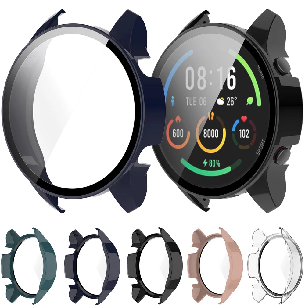 1 Ốp Bảo Vệ Đồng Hồ Thông Minh Xiaomi Watch S1 Bằng PC Cứng Mặt Kính Cường Lực Chống Trầy Chống Thấm Nước