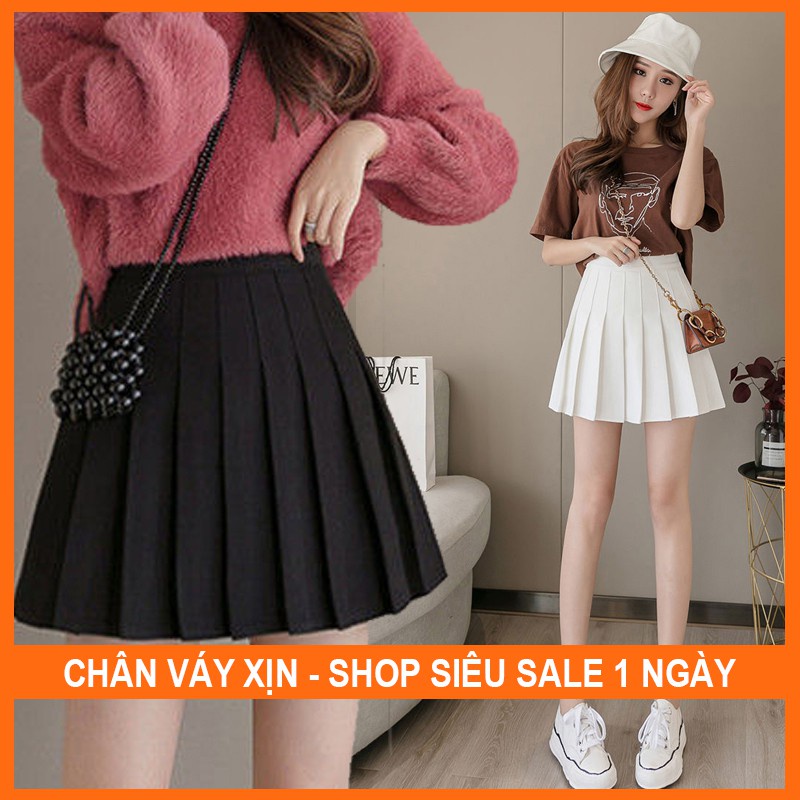 Chân Váy Xếp Ly Tennis dáng Chữ A Ngắn kiểu Xòe, Chân Váy Xếp Li Tennis Chữ A Công Sở - có quần trong không lộ