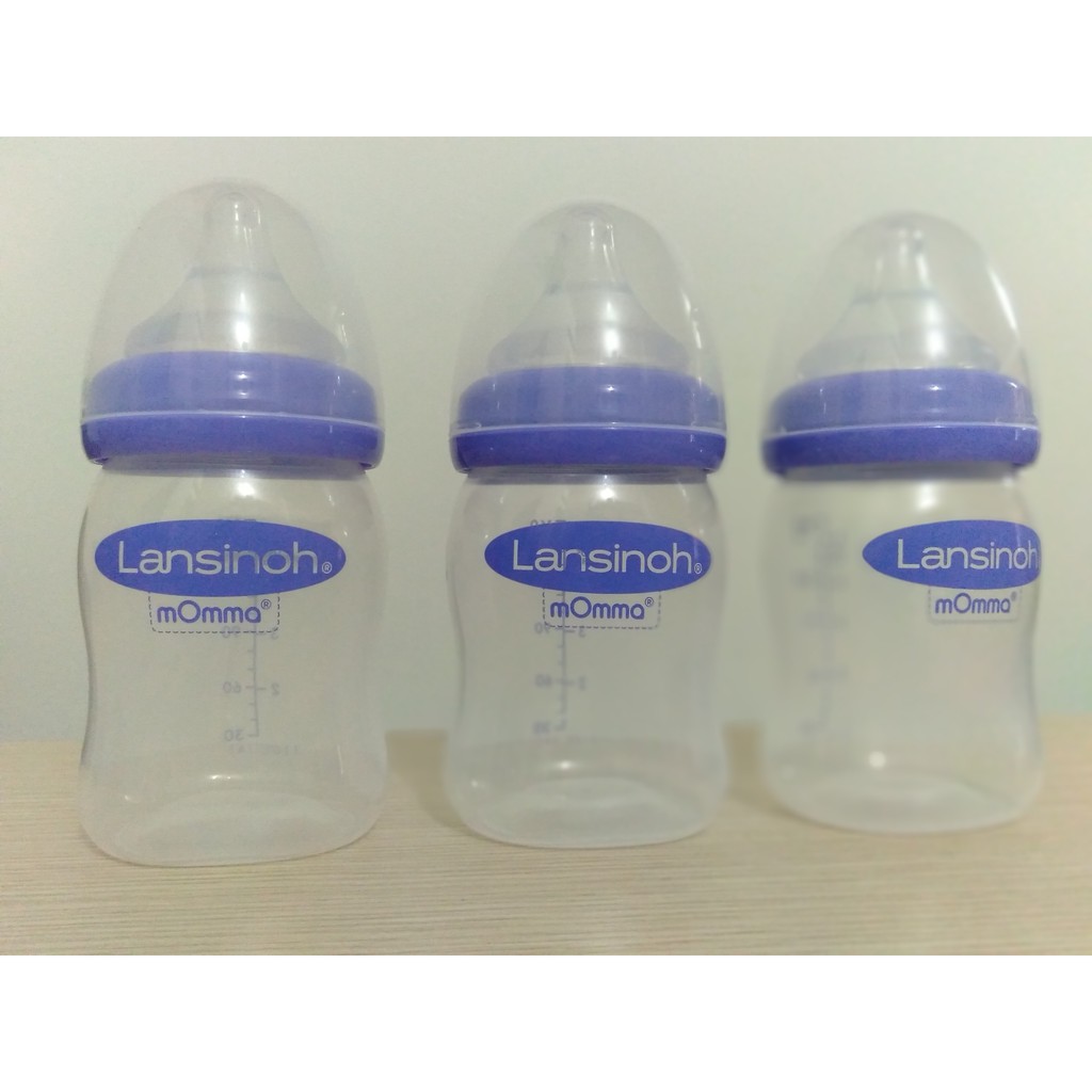 Bình sữa momma lansinoh 160ml, 240ml Nhập mỹ