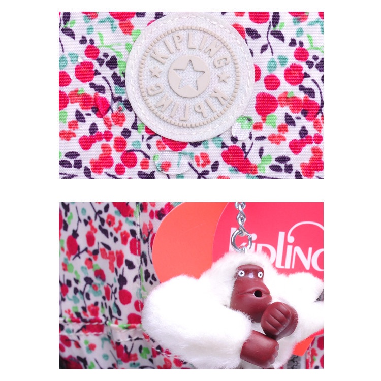 KIPLING Ba Lô Đi Học Chất Liệu Nylon 100% Chính Hãng Dành Cho Nữ