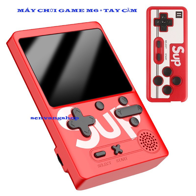 Máy game cầm tay M6- tích hợp sẵn 500 trò chơi NES - 8 Bít - 3"TFT Classic -  Phiên bản 2021 - Tay cầm cho 2 người chơi