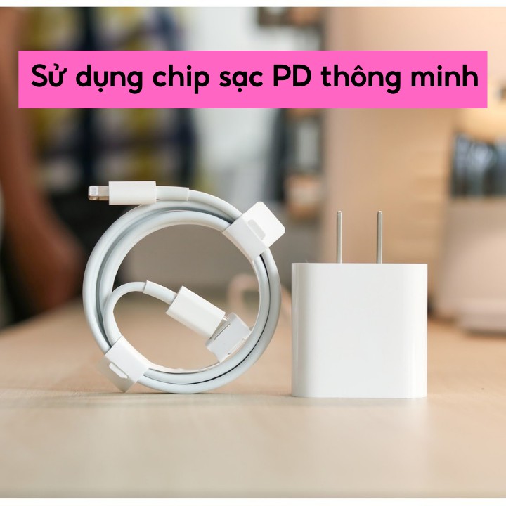 ⚡ BH 12 Tháng⚡  Củ sạc nhanh iphone PD + Cáp TypeC to Lightning cho IP 5/6/7/8/X/11/12.