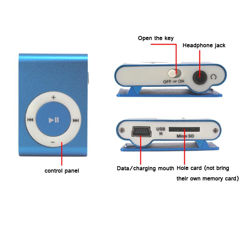 ] Máy nghe nhạc MP3 mini vỏ nhôm kèm dây cáp + tai nghe ( hàng sẵn )