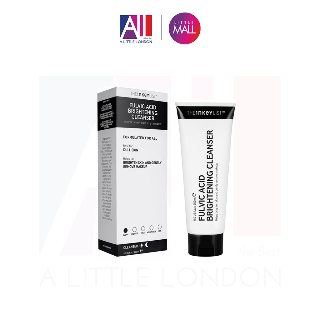 [TOP 1 SHOPEE] Sữa rửa mặt sáng da The Inkey List Fulvic Acid Brightening Cleanser 150ml (Bill Anh)