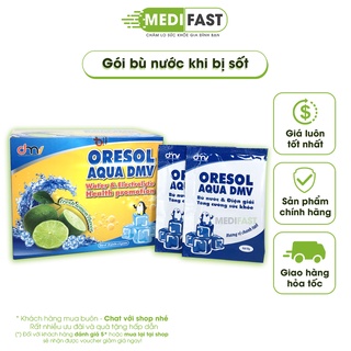 Oresol Aqua DMV - Giúp bù nước và chất điện giải cho cơ thể khi hoạt động thể lực nhiều - Hộp 20 gói