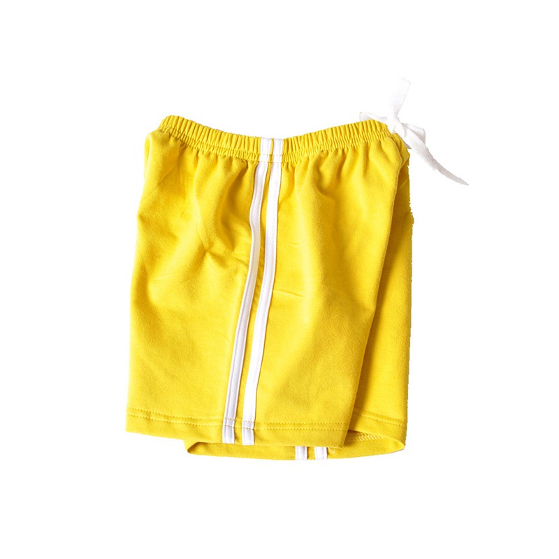 3-10Y Kids Boys Girls Solid Color Striped Shorts Summer Baby Causal Sport Style Cotton Shorts