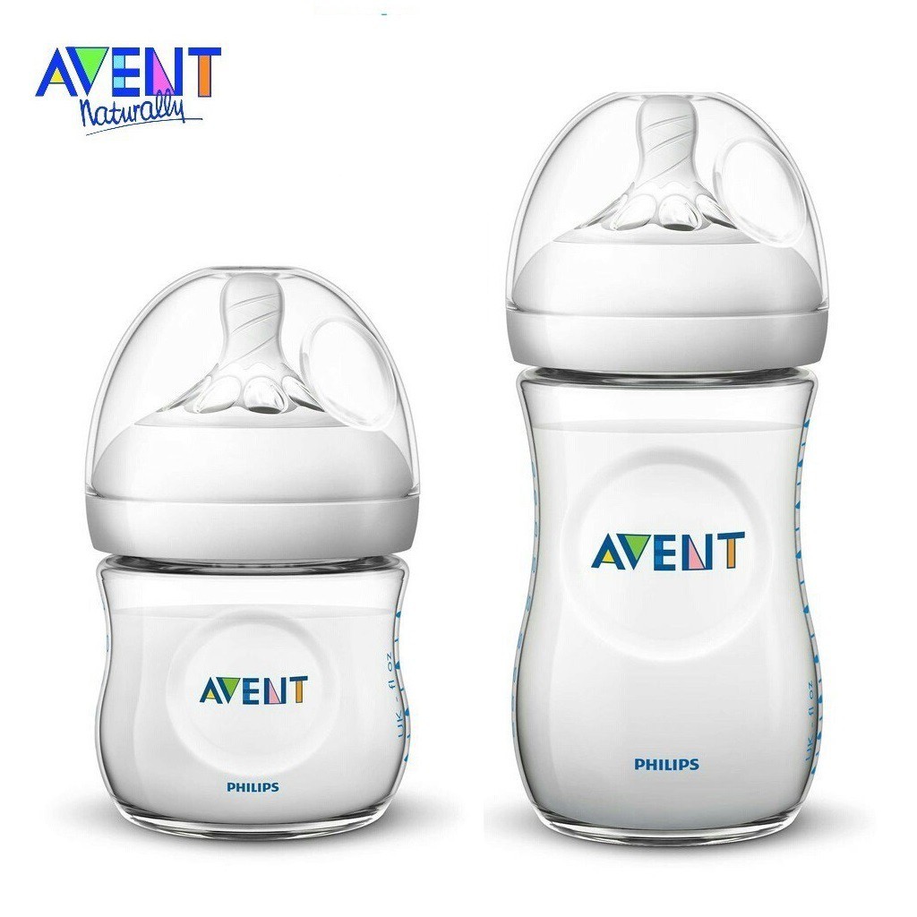 Bình sữa Philips Avent Natural mẫu 2.0 nhựa PP đơn 60-125-260-330ml, được đổi ty