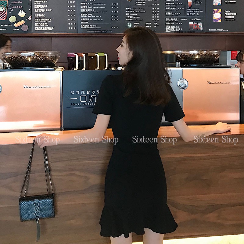 Đầm Nữ,Váy Nữ Body Dáng Ôm Chiết Eo Xẻ Tà, Đầm Thiết Kế Phong Cách Thời Thượng SIXTEEN. | BigBuy360 - bigbuy360.vn