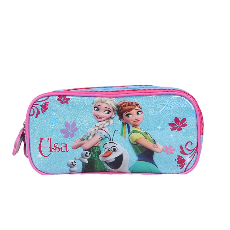 Hộp Bút Chì In Hình Elsa Anna 2 Hoạt Hình Frozen