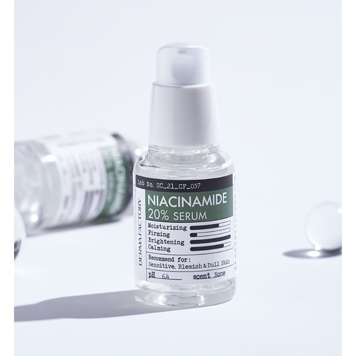 Tinh chất serum dưỡng da Niacinamide 20% Derma Factory 30ml