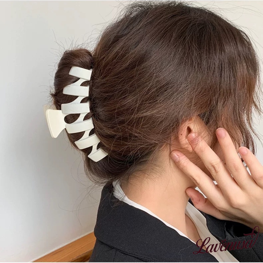 Kẹp tóc càng cua phong cách Hàn Quốc size lớn nhiều màu đẹp LAVENUSA CT15