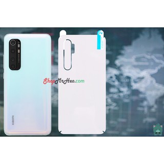 Dán Dẻo PPF Mặt Sau Lưng Xiaomi Mi Note 10 - Note 10 Pro - Mi Note 10 Lite - Trong và Nhám