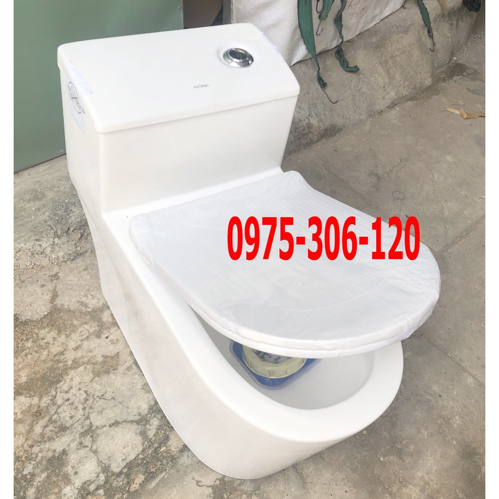 Bồn Cầu Liền khối 1 Khối 2372NA Phương Nam Phát XẢ XOÁY 2 LỚP KẾT HỢP XẢ ĐẨY NƯỚC MẠNH MEN NANO CAO CẤP