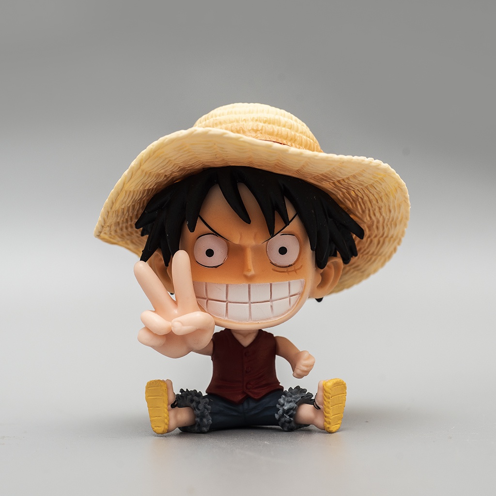 Mô hình One Piece chibi các nhân vật Luffy, Zoro, Sanji, ACE, Sabo - Mô hình trang trí One Piece Haki Shop